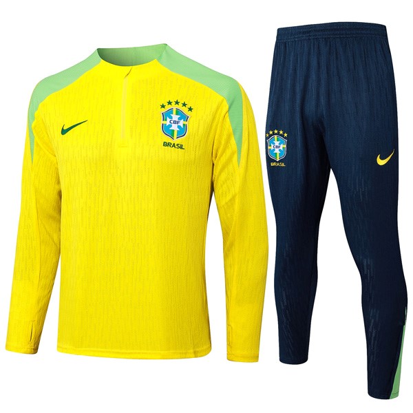 Sudadera De Training Brasil 2024-2025 Amarillo